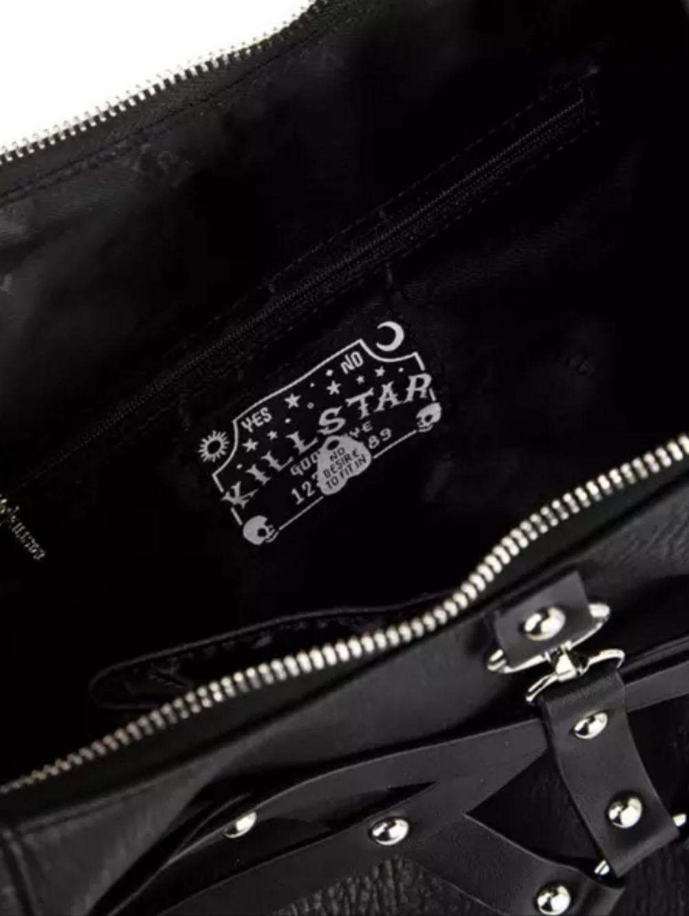 Killstar Possessions Studded Shoulder Bag Harness Corset Vegan Leather - Picture 16 of 16